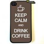 Iphone 4 Case - Keep Calm And Drink Coffee iphone 4 Case
