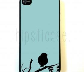 Bird On Teal iPhone 5 Case - For iPhone 5/5G - Designer TPU Case Verizon AT&T Sprint