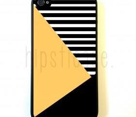 Geometric Print Yellow Block iPhone 5 Case - For iPhone 5/5G - Designer TPU Case Verizon AT&T Sprint