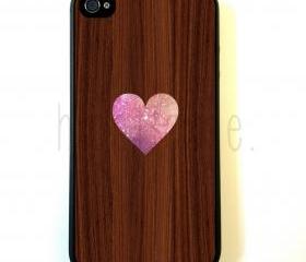 Heart On Wood iPhone 5 Case - For iPhone 5/5G - Designer TPU Case Verizon AT&T Sprint